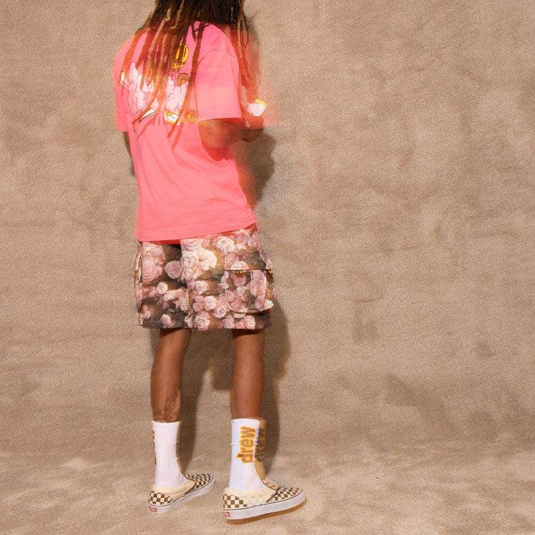 Drew House Doodle Joy T-shirt 'Hot Pink' DR-SS22-006