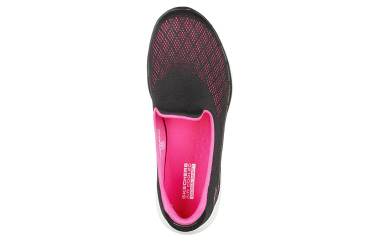(WMNS) Skechers GOwalk 6 Cosmic Force Loafers Black/Pink 124522-BKHP