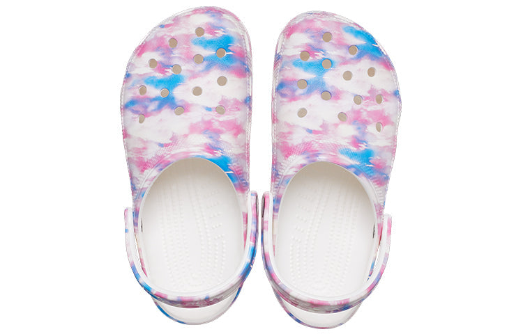 Crocs Classic Casual Unisex White Pink Blue Sandals 'White Pink Blue' 207567-94S