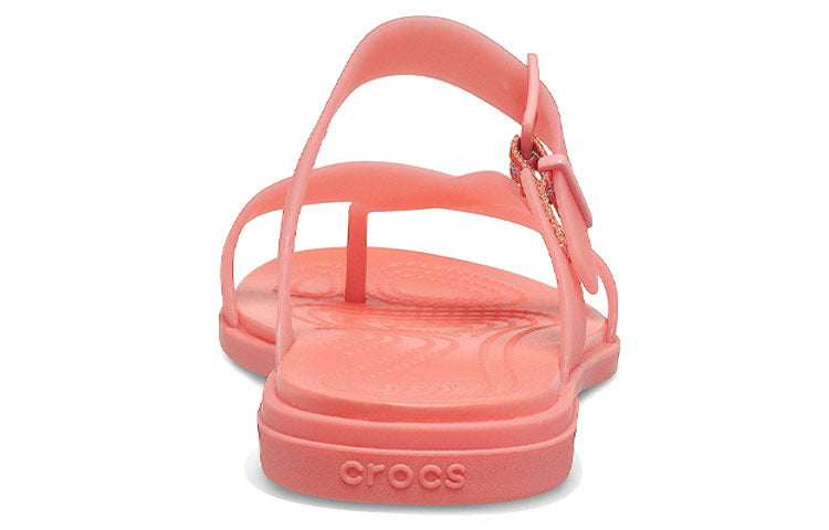 (WMNS) Crocs Tulum Slides 'Translucent Orange' 207173-6SL