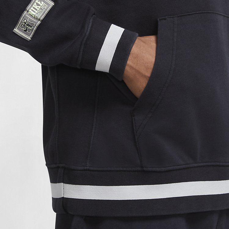Nike Sportswear Club Fleece Pullover Hoodie 'Black White' DC3546-010
