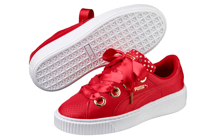 (WMNS) PUMA Platform Kiss Ath Lux Red 366704-03