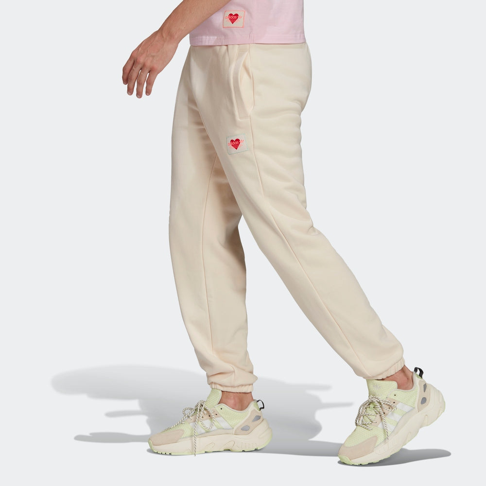 adidas originals Elastic Waistband Casual Bundle Feet Sports Pants/Trousers/Joggers Creamy White HI6010