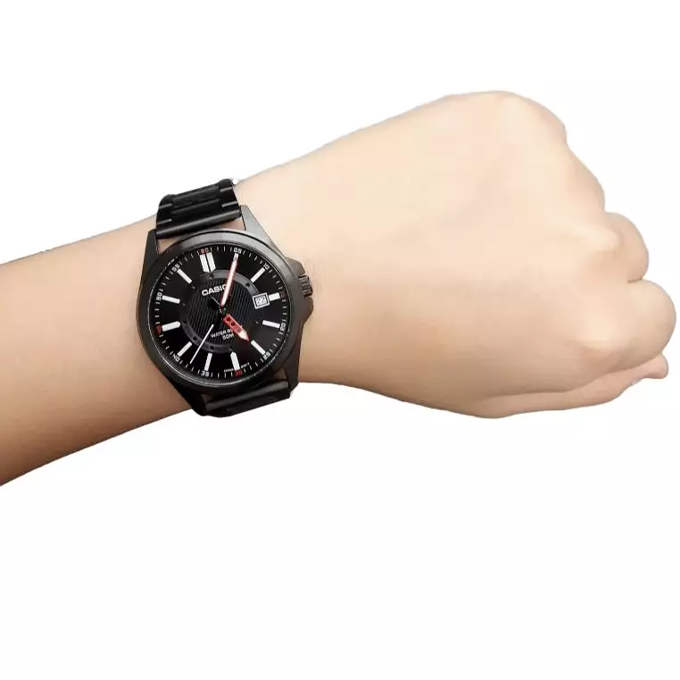 CASIO Analog 'Black' MTP-E700B-1EV