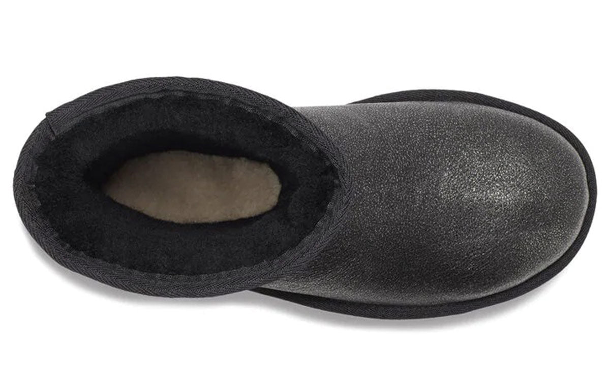 (WMNS) UGG Classic Short II Iridescent Black 1112503-BLK