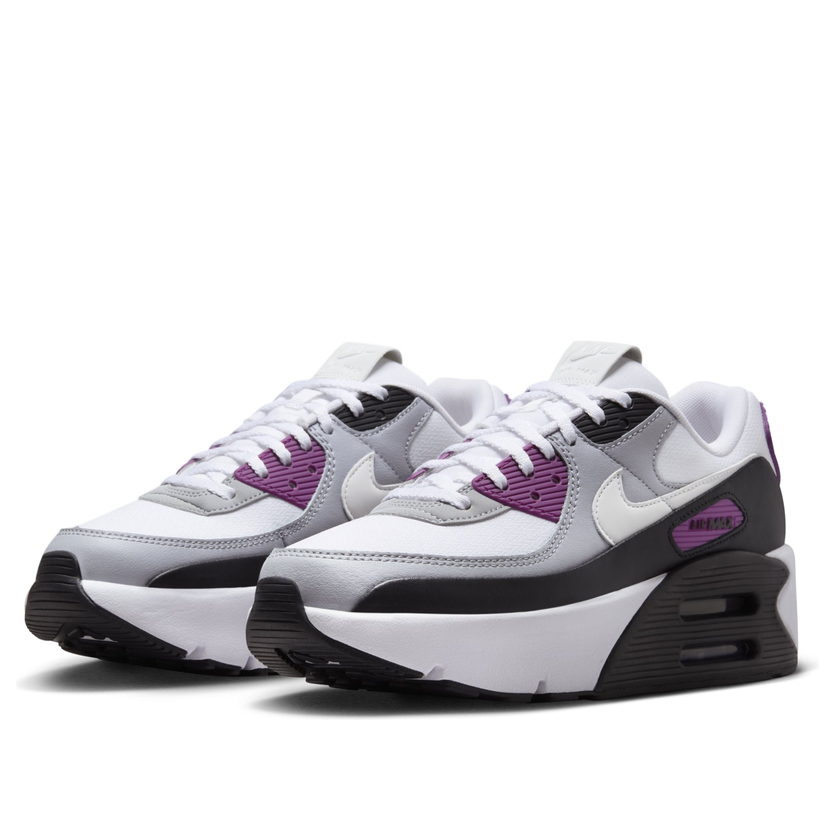 (WMNS) Nike Air Max 90 LV8 'White Black Bold Berry Grey' FD4328-109