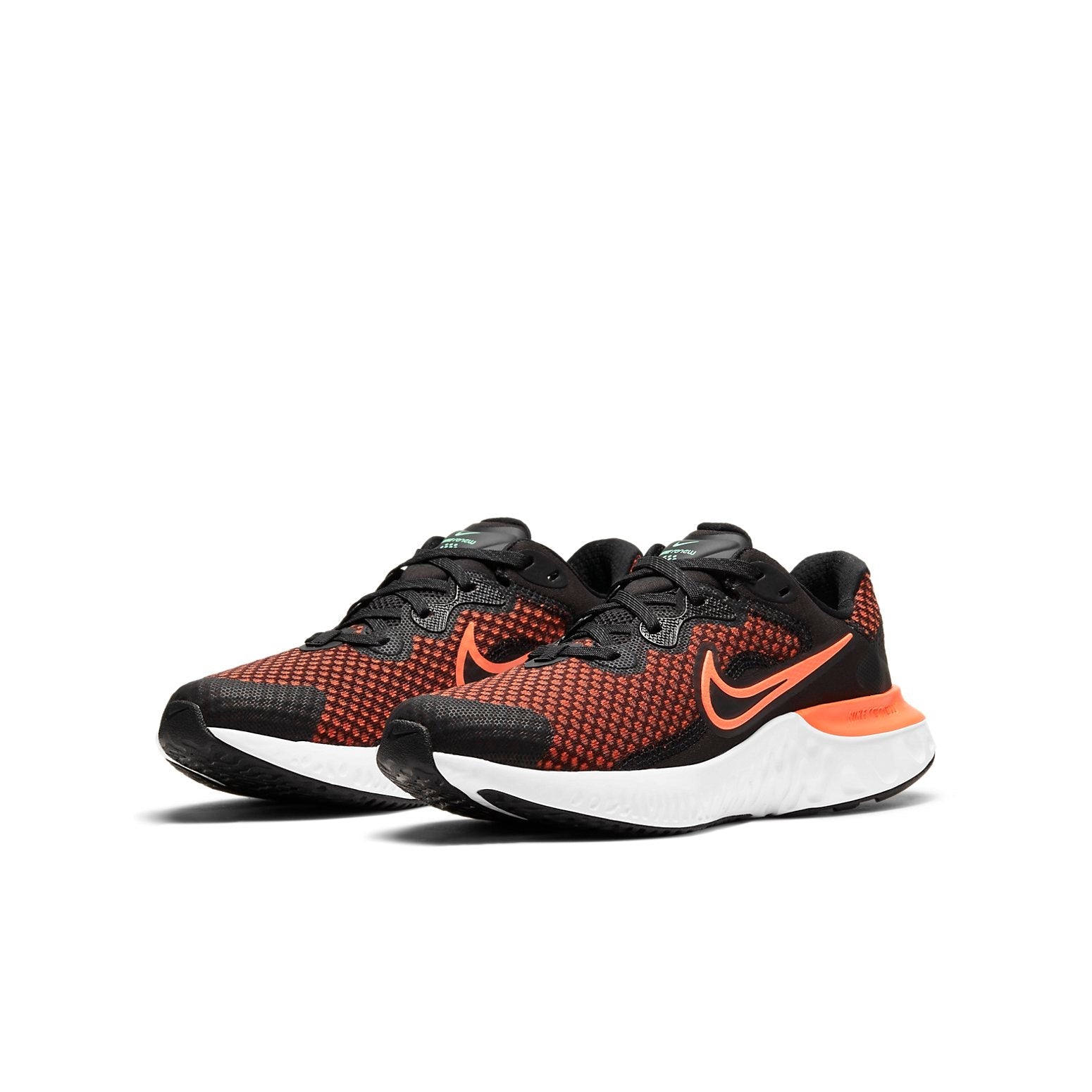 (GS) Nike Renew Run 2 'Black Orange' CW3259-004