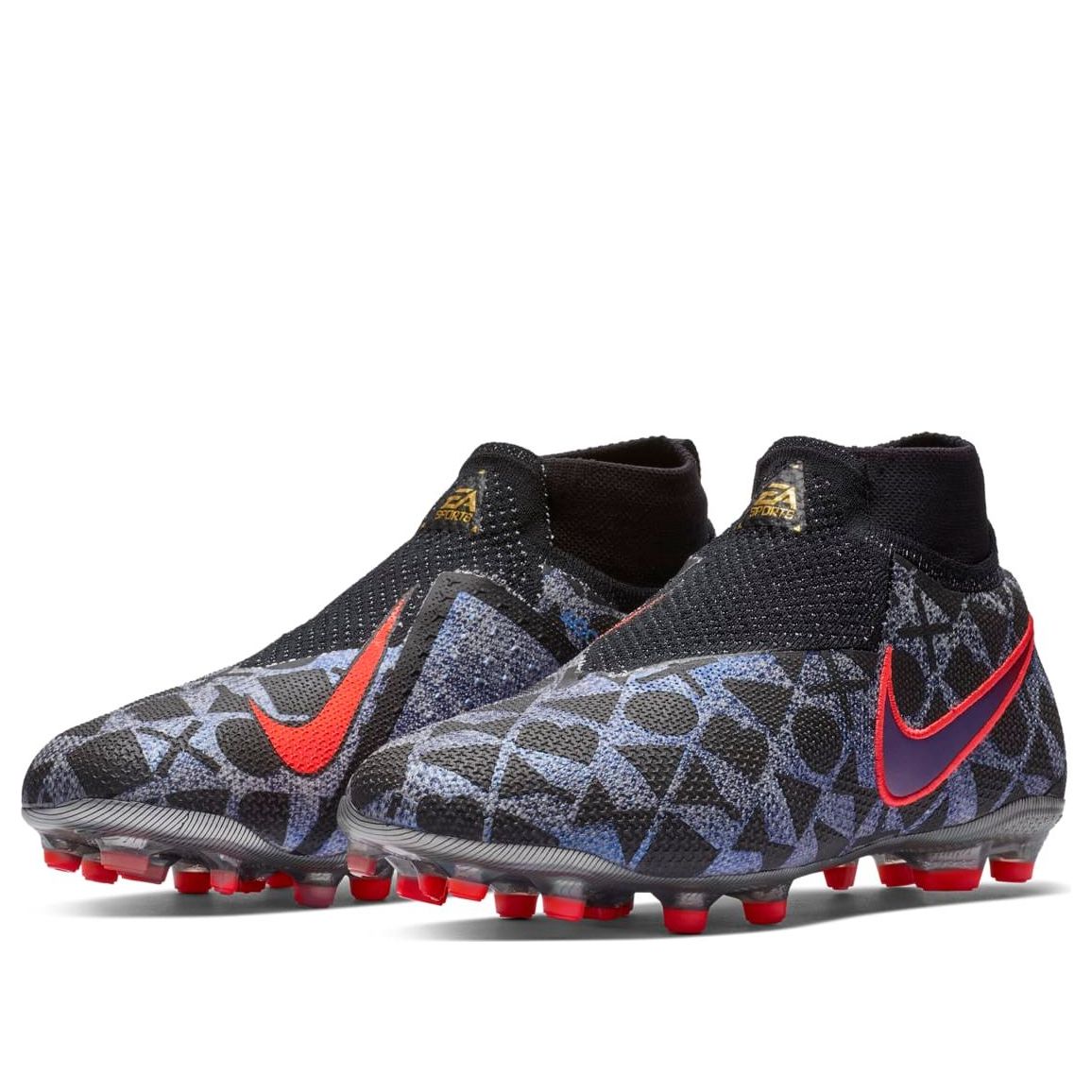 (GS) Nike Phantom Vision Elite DF FG EA 'Black Red' BQ5824-110