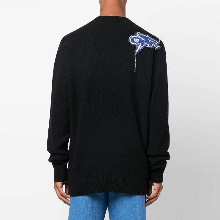 Off-White Arrows Intarsia Wool Jumper OMHE125F22KNI0021045