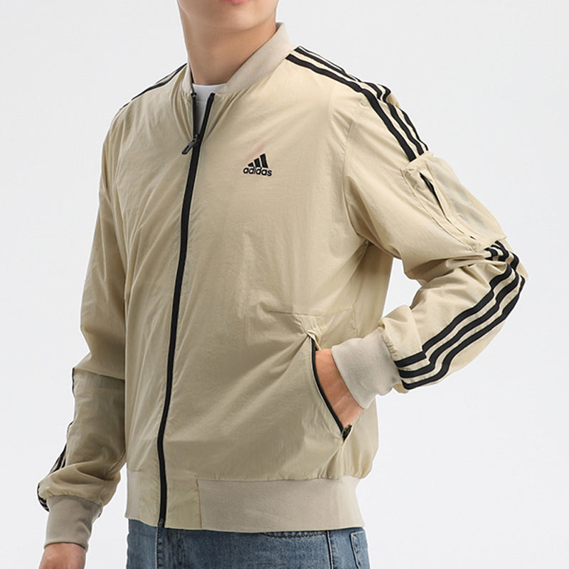 adidas MH JKT BOMB 3S Zipper Jacket Men Buff GH4804
