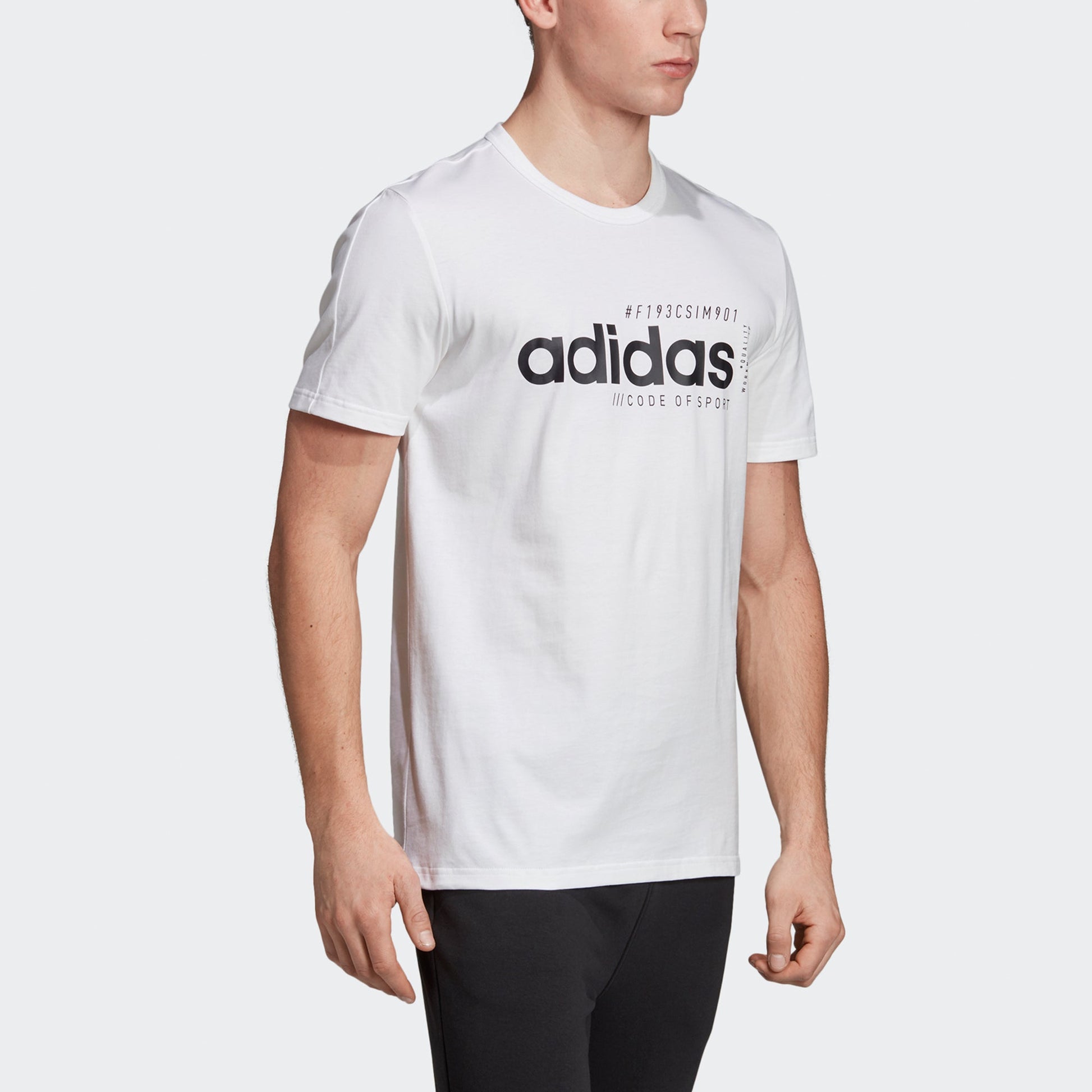 adidas M Bb T Casual Sports Round Neck Short Sleeve White EI4624