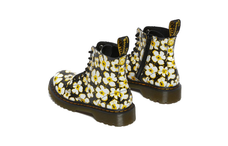 Dr. Martens 1460 Pansy Fayre Martin-Boots K Black/Yellow 26613001