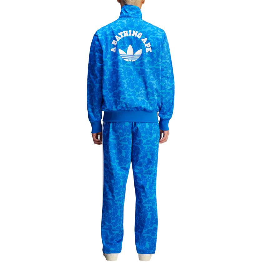 adidas x BAPE Firebird Track Top Asia Sizing 'Blue' JN7118