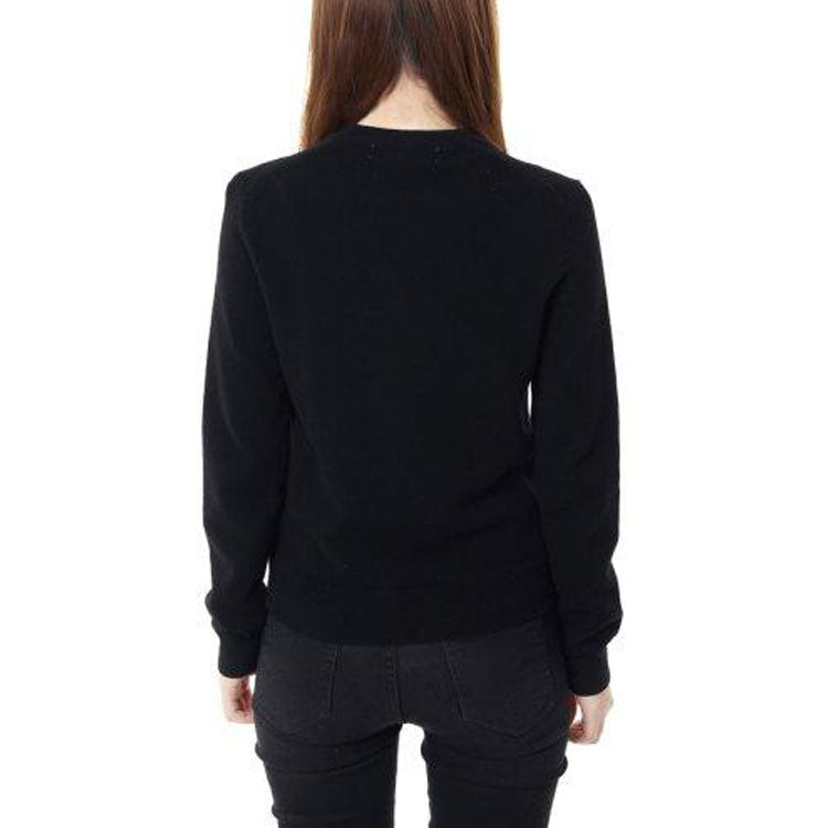 (WMNS) COMME des GARCONS PLAY Cardigan Gold Emblem 'Black' AZ-N049-051-1