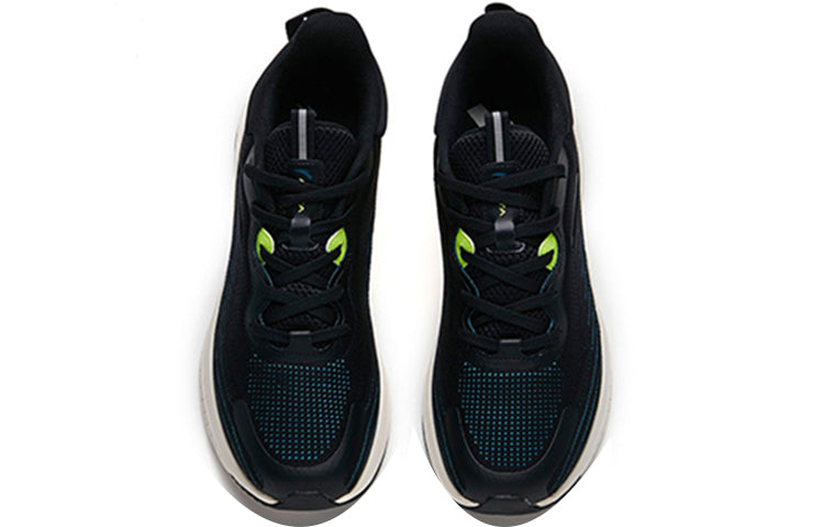 ANTA Running Series Sneakers 'Black Blue Stripes Green' 112135558S-1