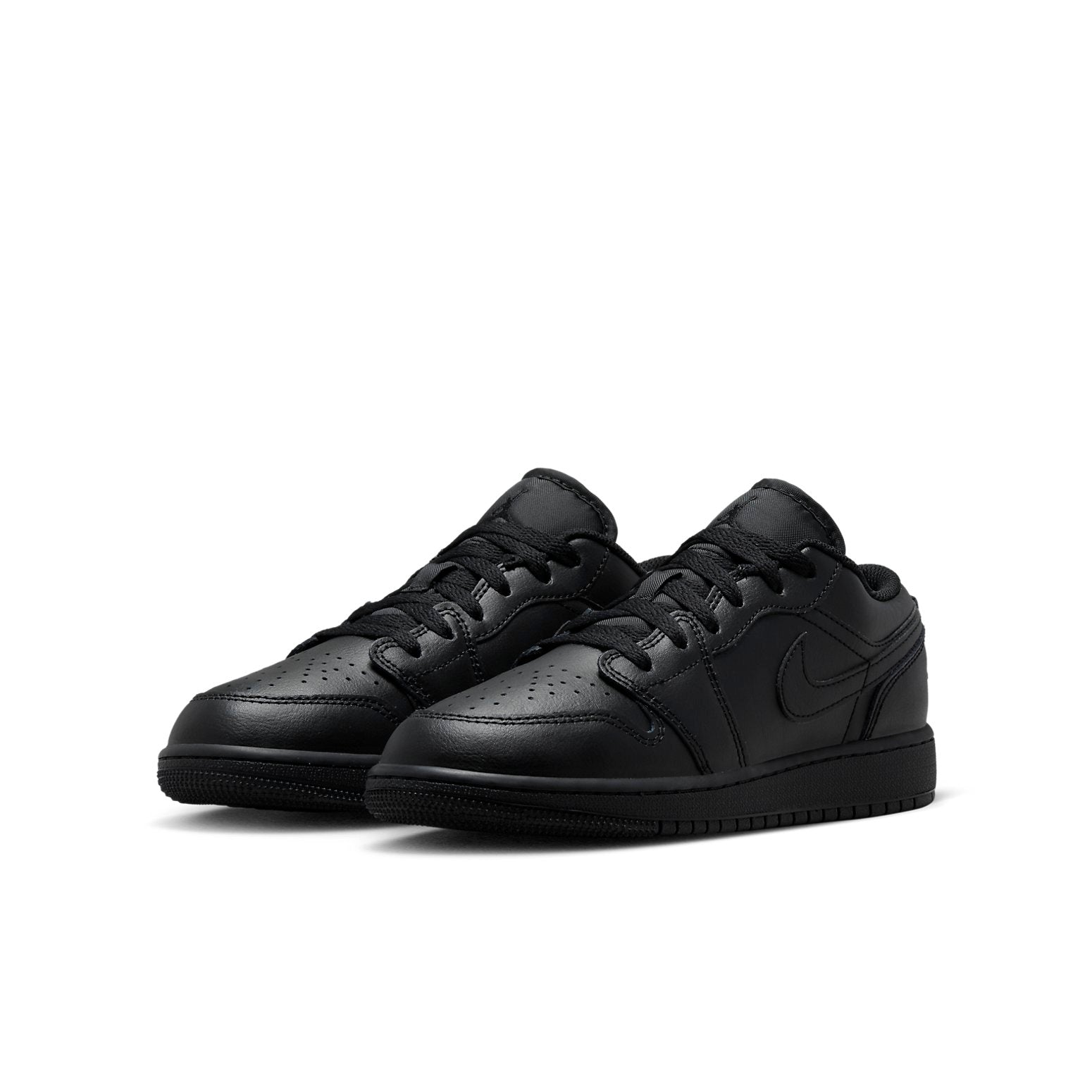 (GS) Air Jordan 1 Low 'Triple Black' 553560-093