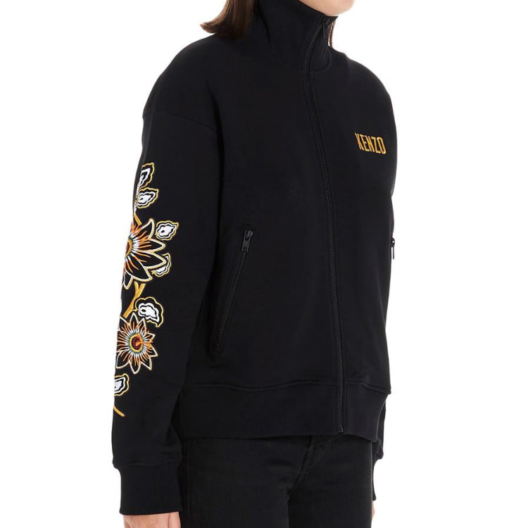 KENZO SS21 Flowers Embroidered Jacket Black F962BL756962-99