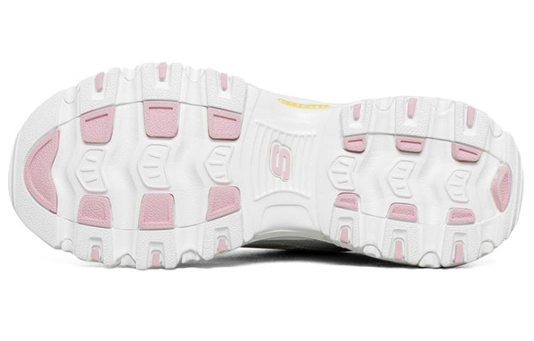(WMNS) Skechers D'lites 1.0 GS White/Yellow/Pink 66666214-WLPK