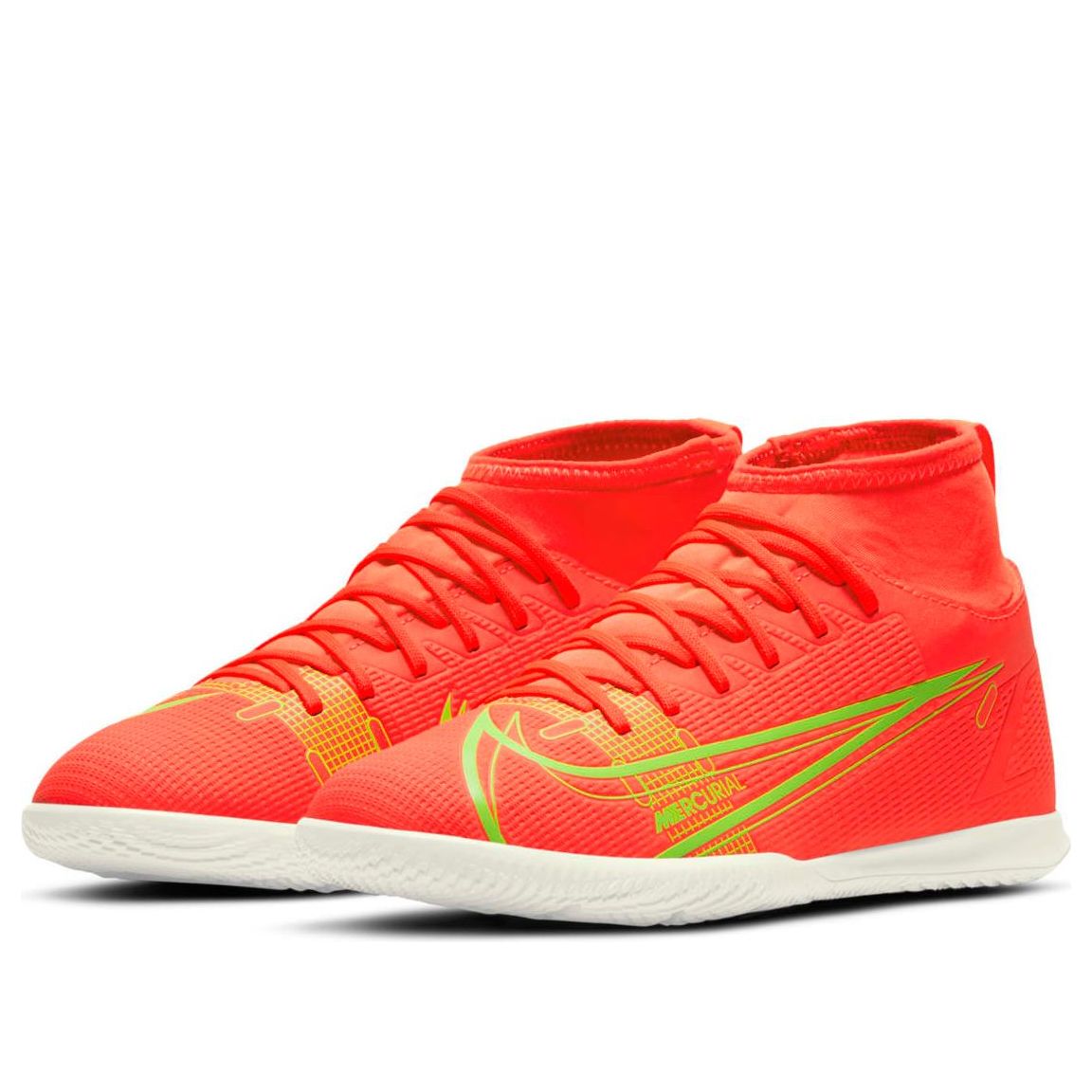 (GS) Nike JR Mercurial Superfly 8 Club IC 'Orange Green' CV0792-600
