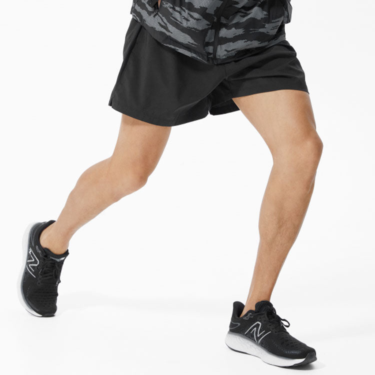 New Balance Basic 5 Inch Short Asia Sizing 'Black' AMS93187-BK