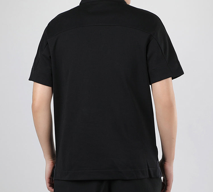 adidas Breathable Short-sleeve polo Shirt Men Black FT2757
