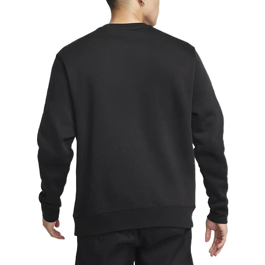 Men's Nike Logo Cartoon Pattern Printing Round Neck Pullover Black DR8034-010