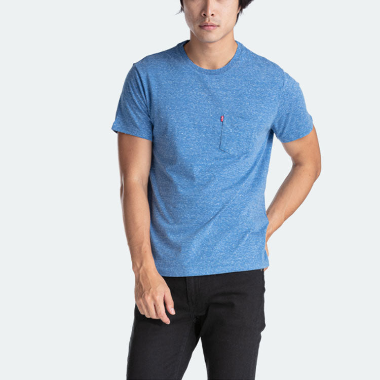 Men's Levis Casual Round Neck Short Sleeve Blue T-Shirt 19342-0127