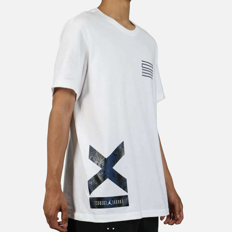 Air Jordan 11 Snakeskin Tee snake pattern Short Sleeve White CI0324-100