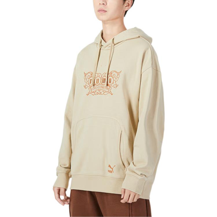 PUMA Das CC Graphic Crew Sweater 'Beige' 539909-12