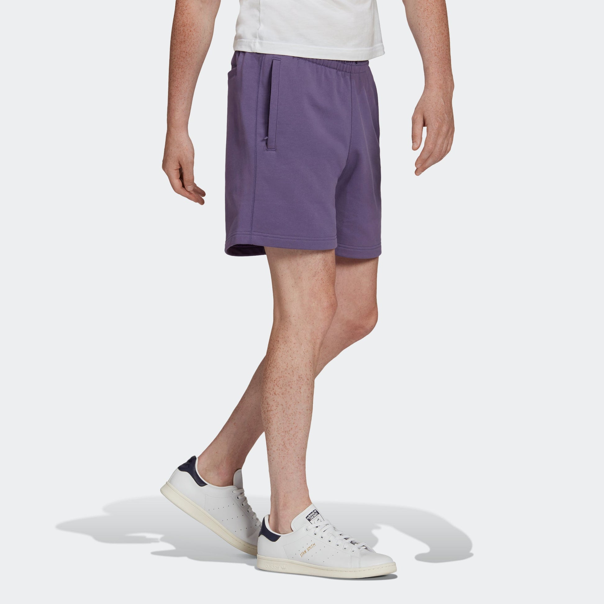 adidas originals C Short Ft Solid Color Lacing Sports Shorts Purple HF6361