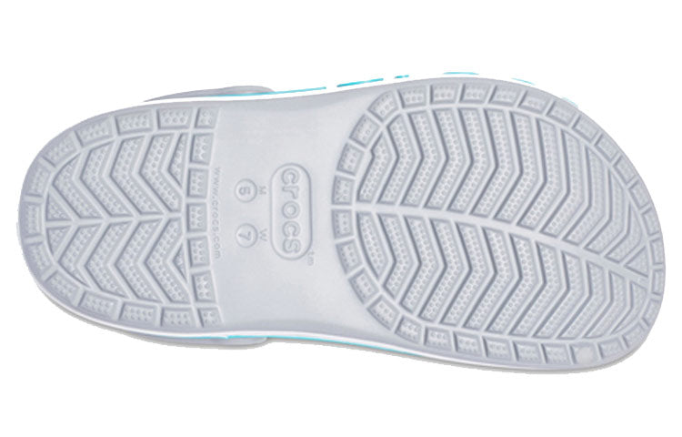 Crocs Printing Beach Unisex Gray Blue Sandals 'Grey Blue' 206232-0ES