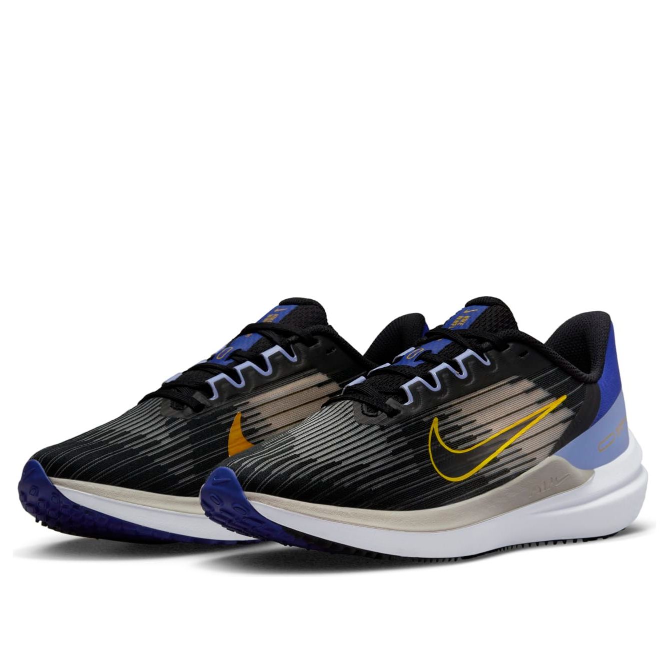 (WMNS) Nike Air Zoom Winflo 9 'Black Lapis Yellow' DD8686-003