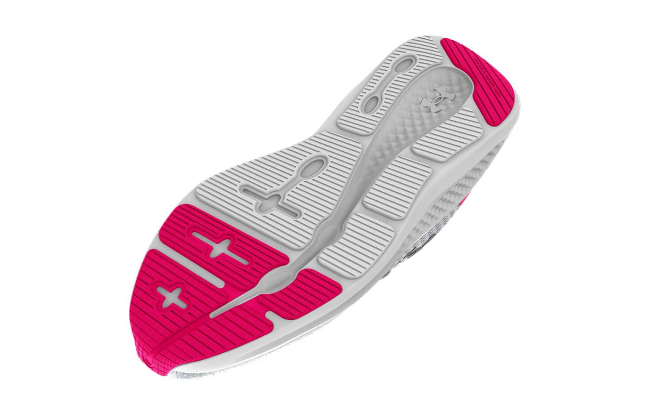 (GS) Under Armour Charged Pursuit 3 'Halo Grey Electro Pink' 3025011-100