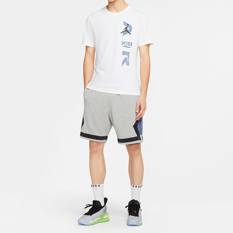 Air Jordan LEGACY AJ13 Short Sleeve Sports White CW0796-100