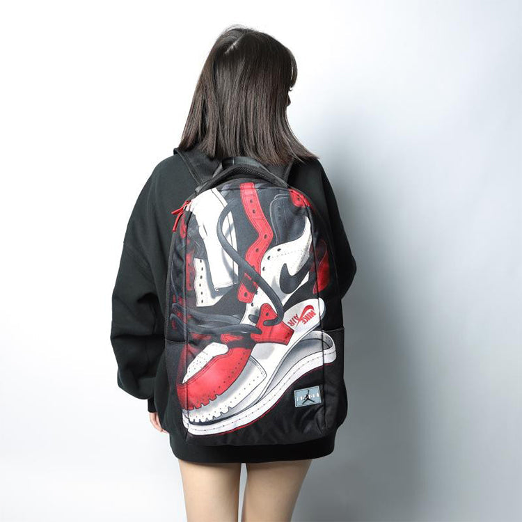 Air Jordan Graphics Backpack 'Black Red' 9A0484-KR5