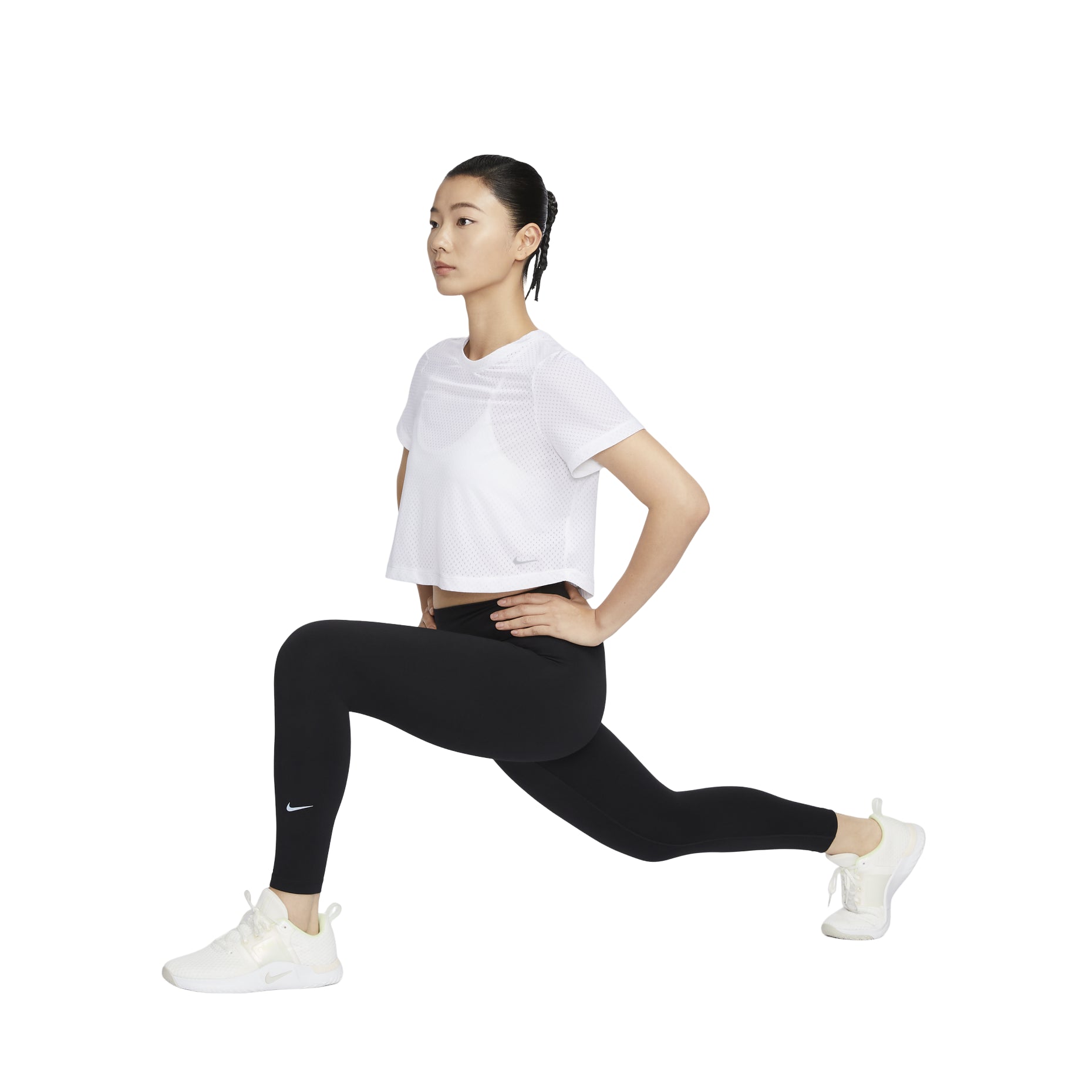 (WMNS) Nike One Classic Dri-FIT T-shirt Asia Sizing 'White' FN4118-100