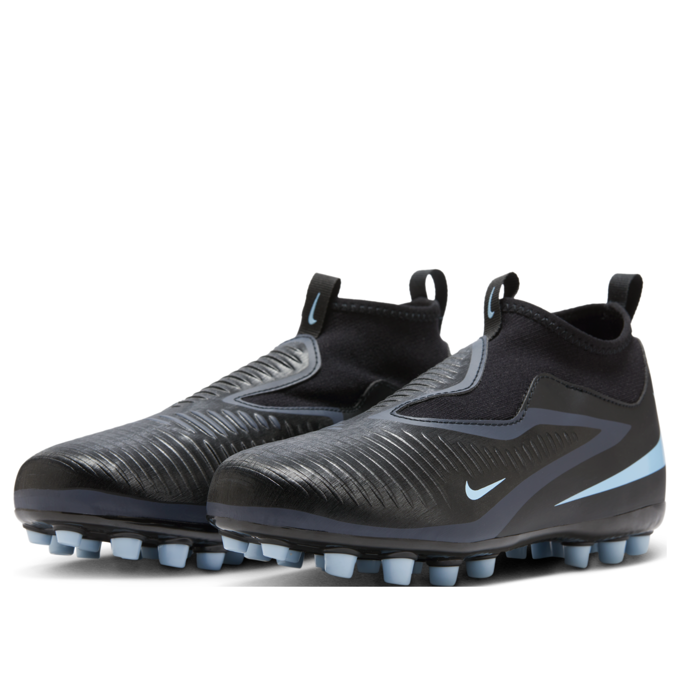 (GS) Nike Phantom 6 High Academy AG 'Black Ice Blue' HQ2034-003