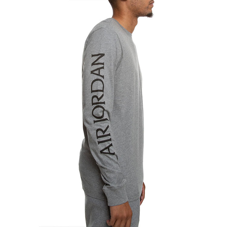 Air Jordan Casual Sports Round Neck Pullover Long Sleeves Gray AT8897-091