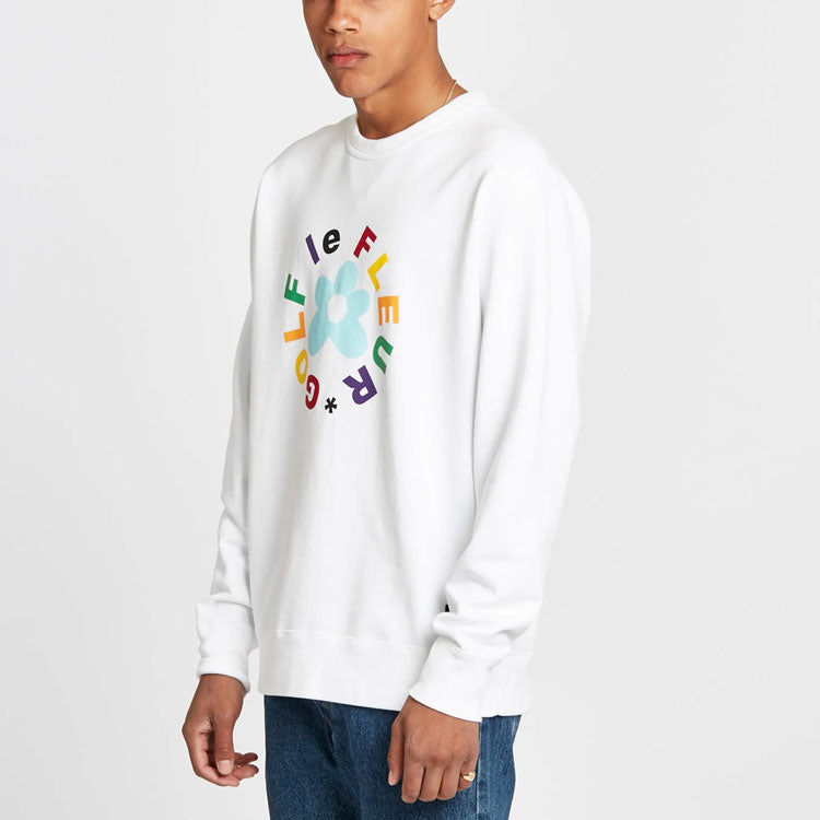 Converse x Golf Le Fleur Crew Sweatshirt Asia Sizing 'White' 10009027-A02