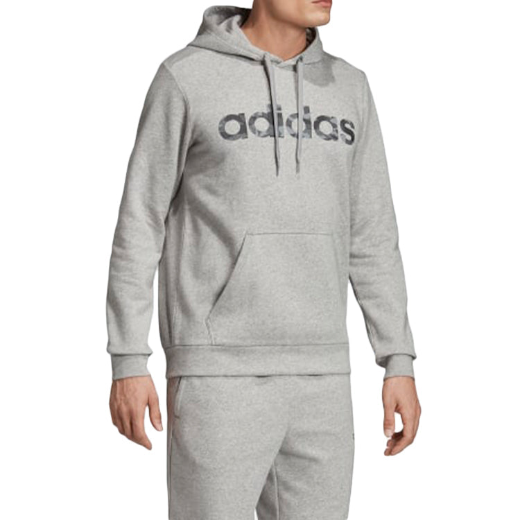 adidas E Camo Lin Swea Sports Hooded Shirt SweaterMen Grey EI9728