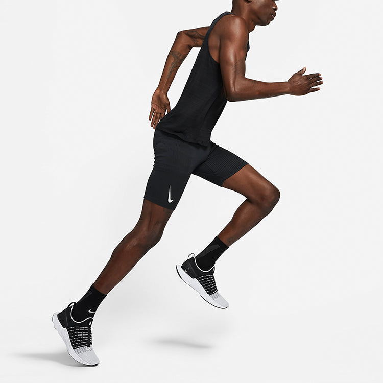 Nike AeroSwift Breathable Fabric Running Sport Sculpting Work OutShorts Men's Black DA1430-010