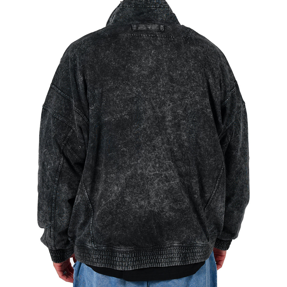 Men's Nike Casual Knit Washed Zipper Sports Grey CV4353-060