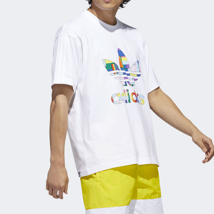 adidas originals Flag Lag Fill Tee Sports Short Sleeve White GD0953