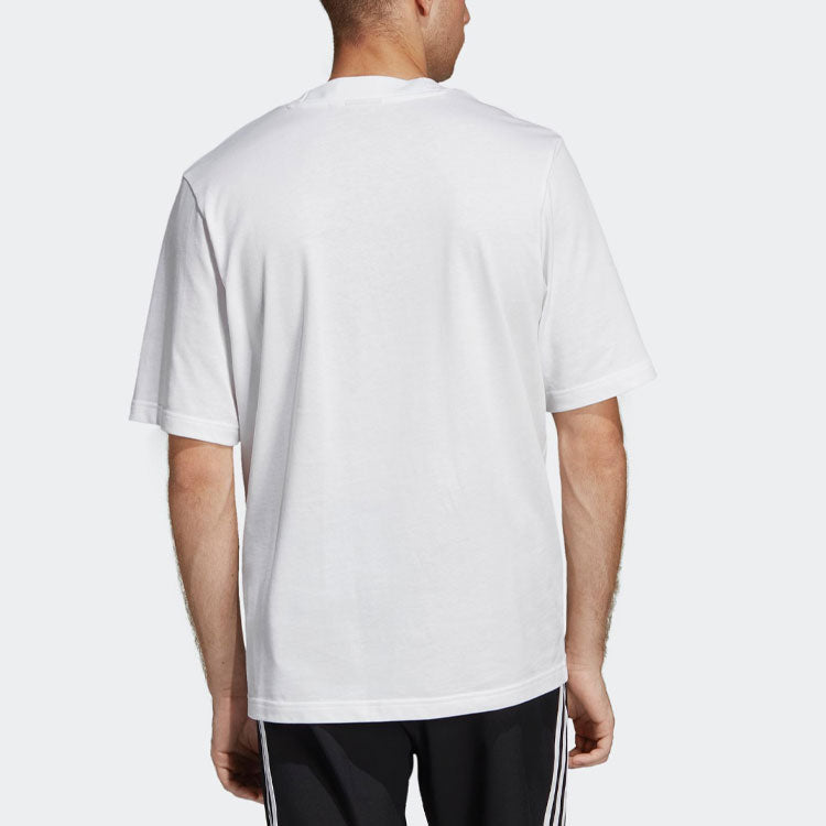 adidas originals Outline Tee Casual Cozy Round Neck Short Sleeve White DV1562