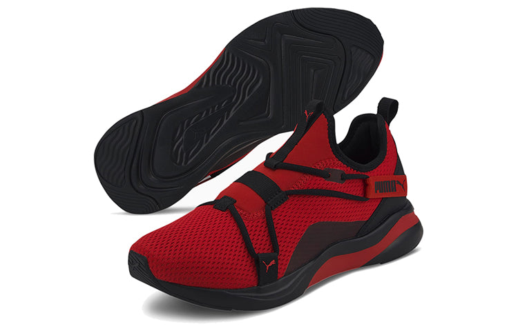 PUMA Softride Rift Slip-on 'Black Red' 193845-02