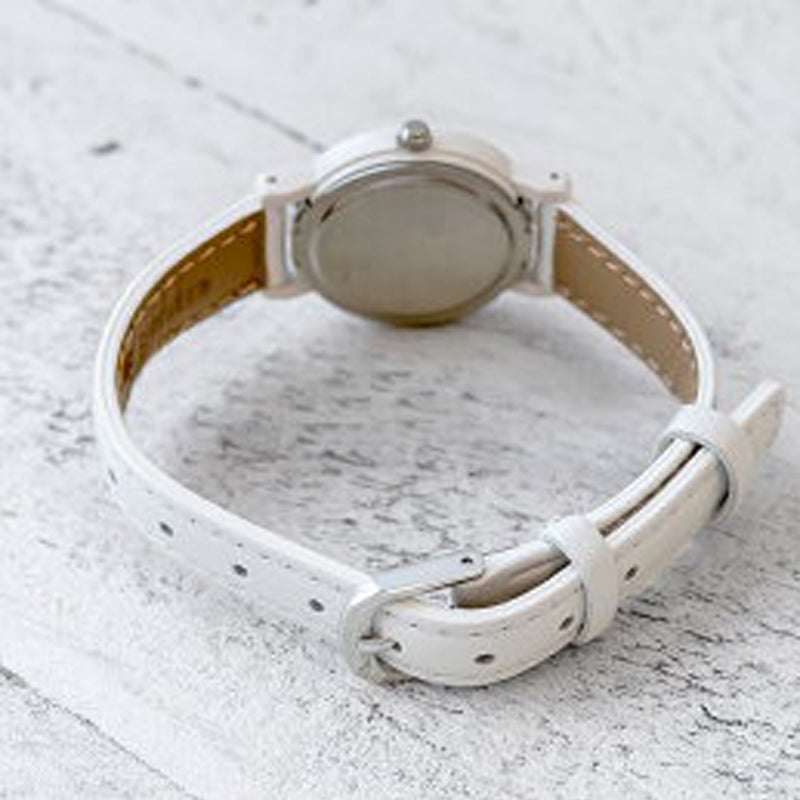 CASIO Classic Fashion Elegant Minimalistic Macaron Waterproof Retro Quartz Leather Strap Watch White Analog LQ-139L-7BJH