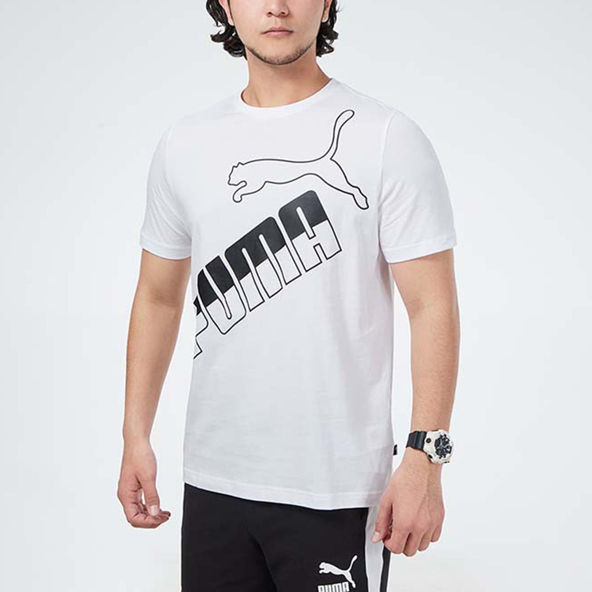PUMA Big Logo T-Shirt 'White' 845572-02