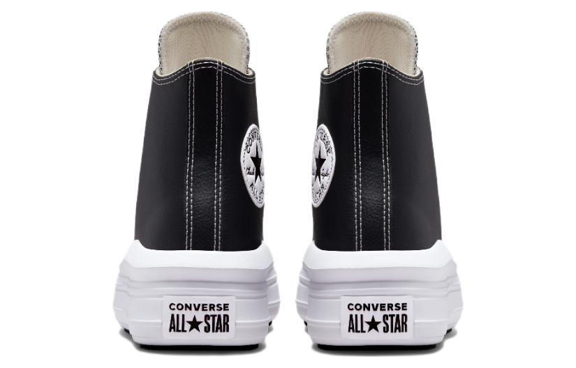 (WMNS) Converse Chuck Taylor All Star Move Platform High 'Leather - Black' A04294C
