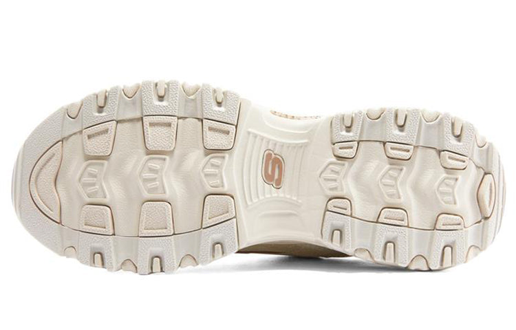 (WMNS) Skechers D'Lites 1.0 'White Pink' 896145-NAT