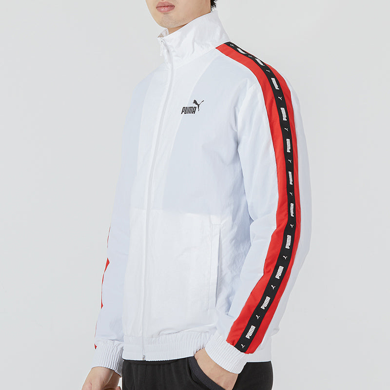 PUMA Blocking Tape Woven Jacket 'White' 536780-02